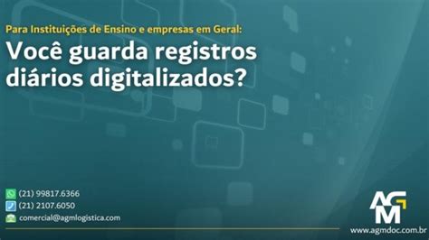 voce guarda registros diarios digitalizados